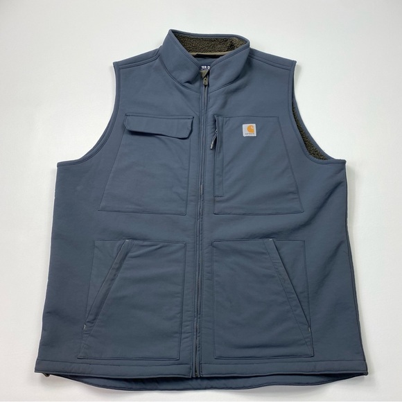 Carhartt Jackets & Coats Mens Carhartt Super Dux Rain Defender Full Zip Sherpa Lined Vest